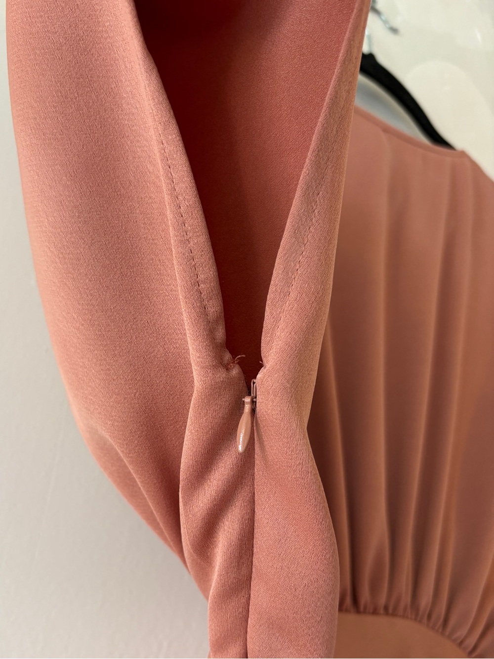 Anthropologie BHLDN Leila Satin Charmeuse Maxi Dress Size 2 In Dusty Rose - Picture 7 of 12